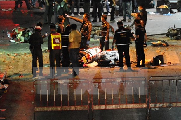 泰警方：至少10人参与曼谷爆炸案 多数是外国人 hinh anh 1