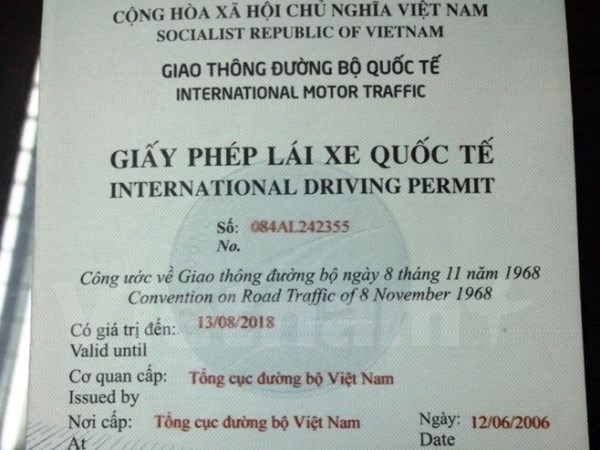 越南10月15日起试点颁发国际驾驶执照 hinh anh 1