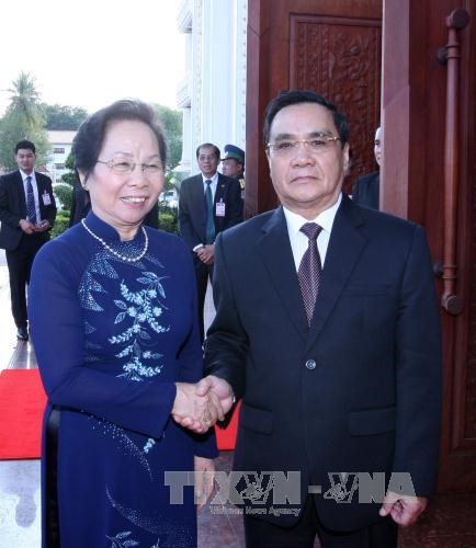 越南国家副主席阮氏缘对老挝进行正式访问 hinh anh 2