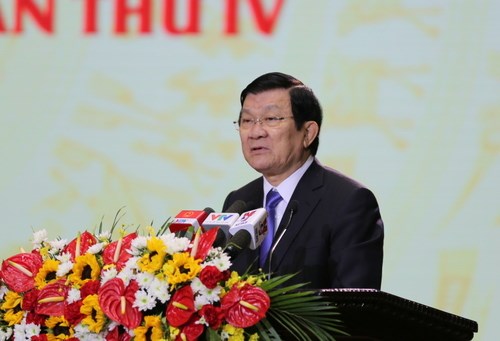 张晋创主席出席农业与农村发展部成立70周年纪念活动 hinh anh 1