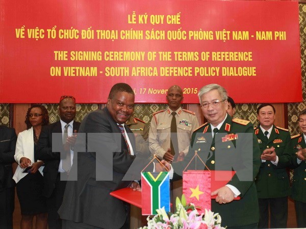 2015年越南与南非防务政策对话会在河内举行 hinh anh 1
