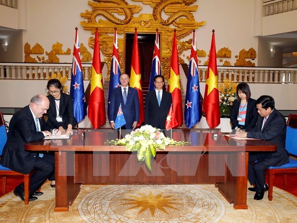 越南—新西兰发表联合声明 hinh anh 1