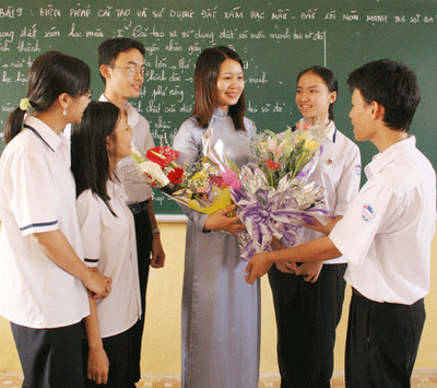外国留学生与越南教师节 hinh anh 1