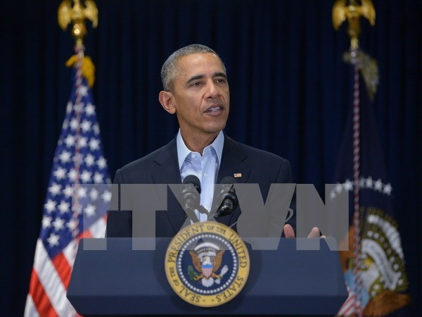 美国总统奥巴马呼吁为东海紧张局势降温 hinh anh 1