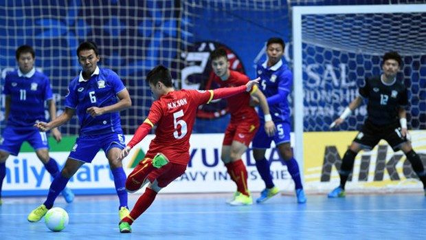 2016年亚洲室内五人制足球锦标赛：越南队居第四位伊朗队问鼎冠军 hinh anh 1