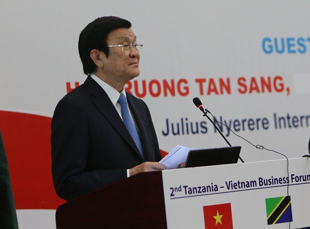 国家主席张晋创出席越南与坦桑尼亚企业论坛 hinh anh 3