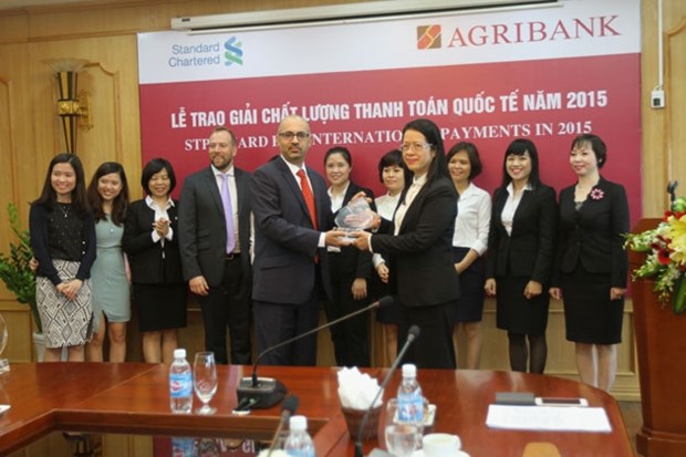 越南农业与农存发展银行荣获2015年度国际清算质量奖 hinh anh 1