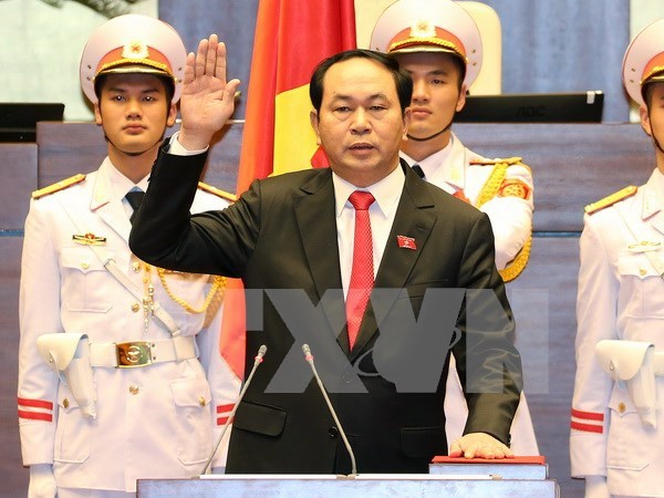 蒙古、哈萨克斯坦等国家领导人致电 祝贺陈大光任越南国家主席 hinh anh 1
