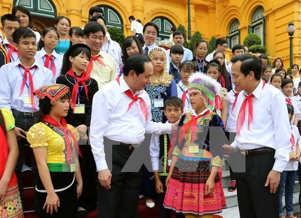 国家主席陈大光：照顾、教育和保护儿童是具有战略性的问题 hinh anh 1
