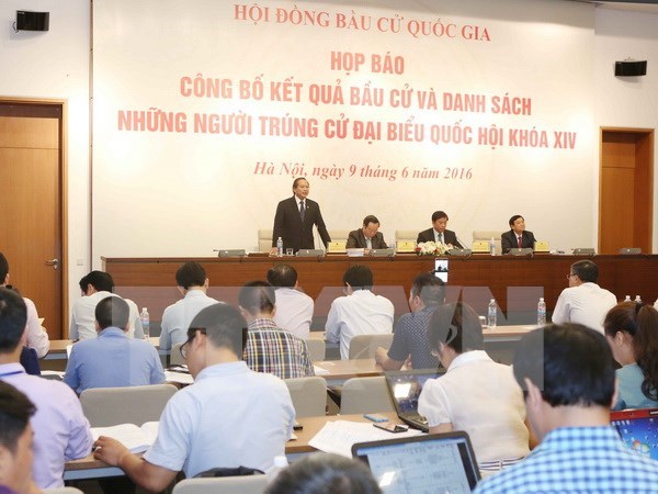 越南国家选举委员会正式对外公布新一届国会代表选举结果 hinh anh 1