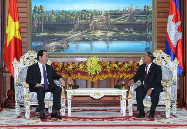 越南与柬埔寨发表联合声明 hinh anh 3