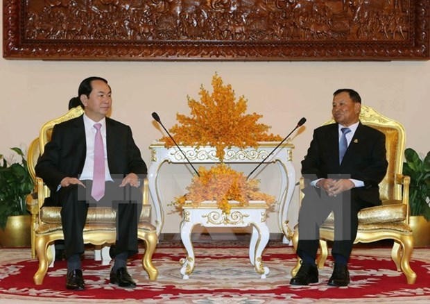 越南与柬埔寨发表联合声明 hinh anh 2