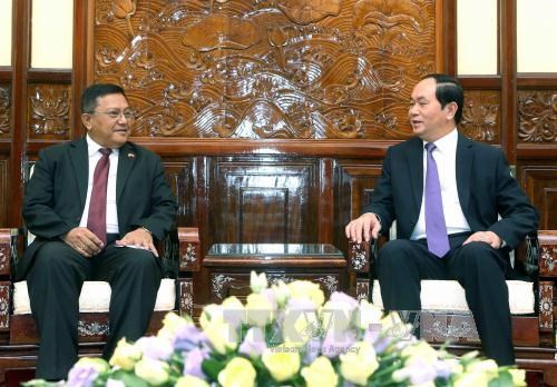 越南国家主席陈大光会见阿根廷和缅甸驻越南大使 hinh anh 2