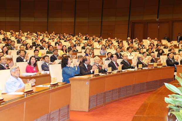 越南第十四届国会第一会议在河内隆重开幕 hinh anh 2