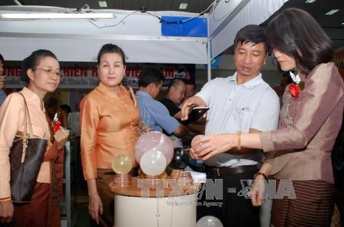 胡志明市与老挝首都万象促进商品贸易 hinh anh 1