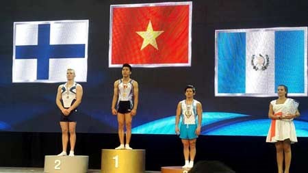 2016年体操世界杯匈牙利站：越南运动员收获两金 hinh anh 1