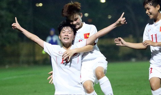 2017年亚洲U19女足锦标赛预选赛：越南队取得二连胜 hinh anh 1
