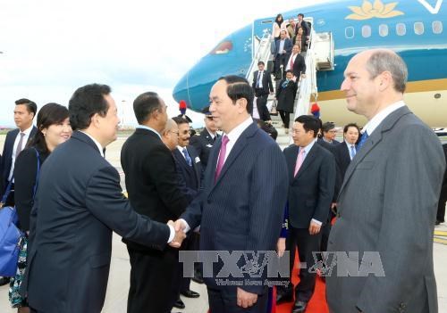 越南国家主席陈大光抵达罗马 开始对意大利进行国事访问 hinh anh 3