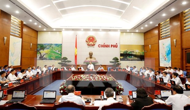 越南政府5月份例行会议讨论经济社会发展情况 hinh anh 1