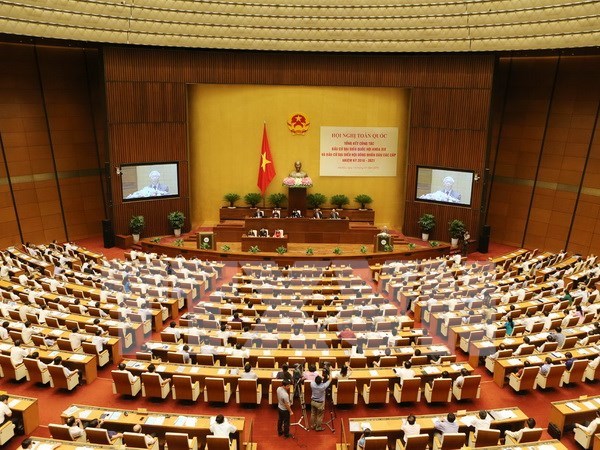 越南新一届国会和各级人民议会代表选举工作总结会议在河内举行 hinh anh 1