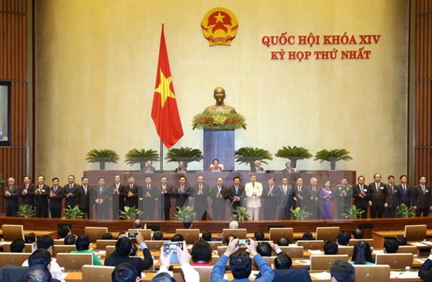 越南第十四届国会第一次会议：国会投票通过政府成员任命名单 hinh anh 1