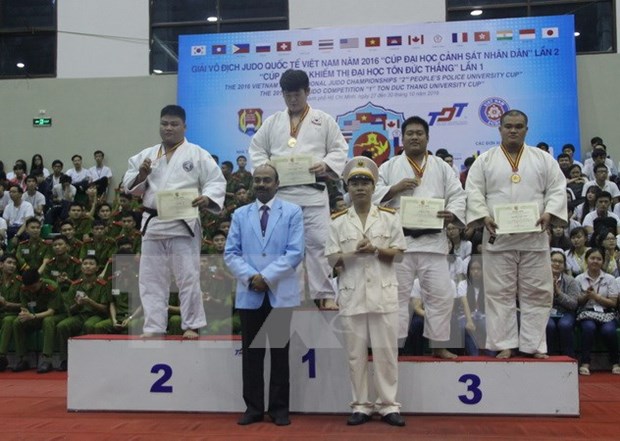 2016年越南国际柔道锦标赛落下帷幕 hinh anh 1
