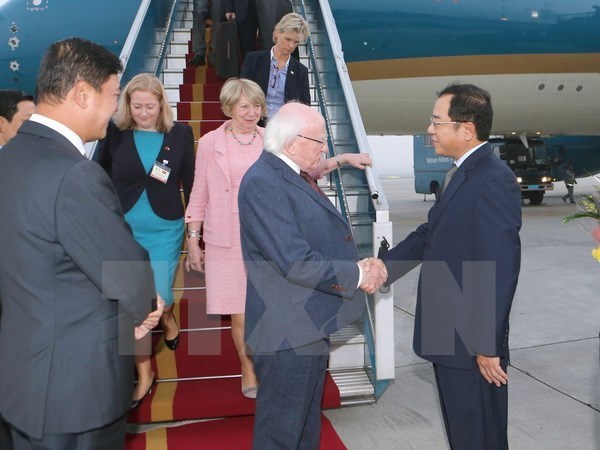爱媒:迈克尔•希金斯总统访越是越爱建交20年的里程碑 hinh anh 1