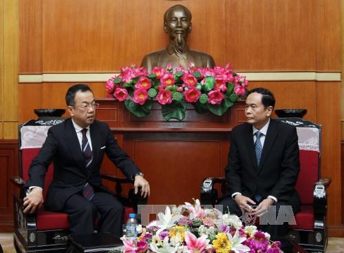 越南祖国阵线中央委员会副主席会见世界宗教和平组织副秘书长 hinh anh 1