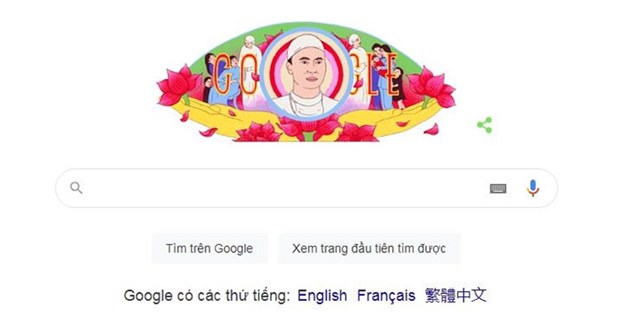 谷歌涂鸦纪念越南尊室松教授诞生110周年 hinh anh 1