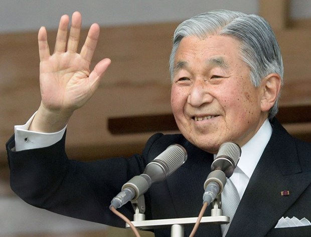 越南领导致电祝贺日本天皇明仁83岁寿辰 hinh anh 1
