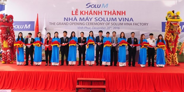位于永福省的韩国Solum Vina公司生产厂正式落成 hinh anh 1