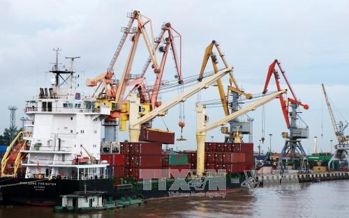 越南海防港迎来2017年首批货入港 hinh anh 1