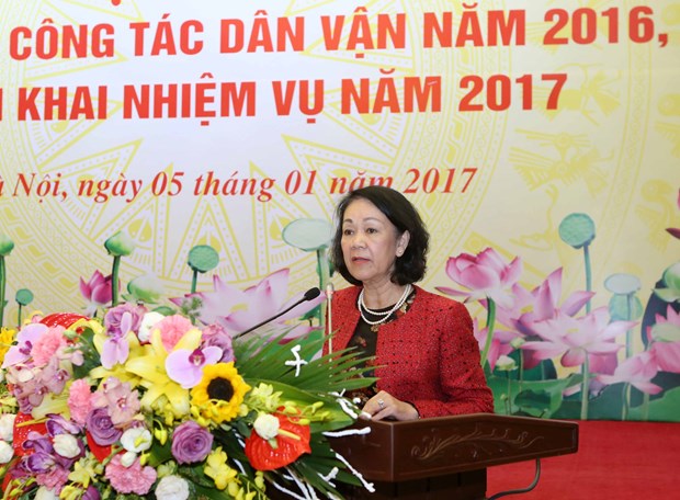 越共中央群众工作委员会部署2017年工作任务 hinh anh 1