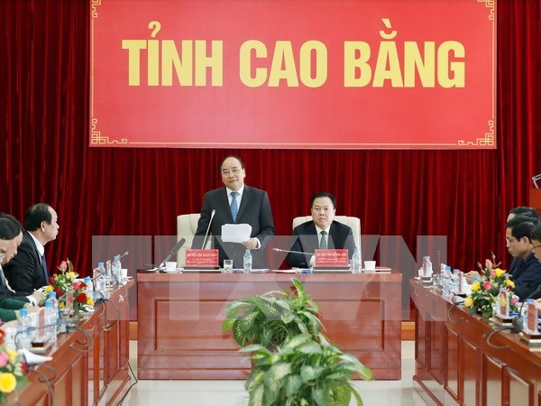 阮春福总理：高平省需要成为全国扶贫济困的典范 hinh anh 1