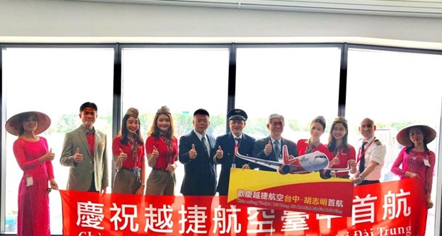 越捷航空公司开通胡志明市至台湾台中直达航线 hinh anh 1