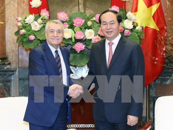 越南国家主席陈大光会见阿塞拜疆工业能源部部长 hinh anh 1