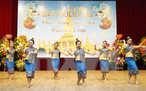 越南驻印度大使馆欢度老挝传统新年 hinh anh 1