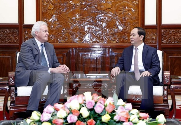 国家主席陈大光：越南欢迎美国通用电气公司扩大在越投资 hinh anh 1