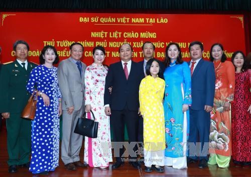 阮春福总理圆满结束对老挝进行的正式访问 hinh anh 4