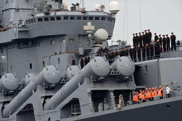 俄罗斯海军太平洋舰队访问庆和省金兰国际港口 hinh anh 1