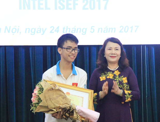 越南在Intel ISEF 2017获奖成绩排名上位居第三 hinh anh 1