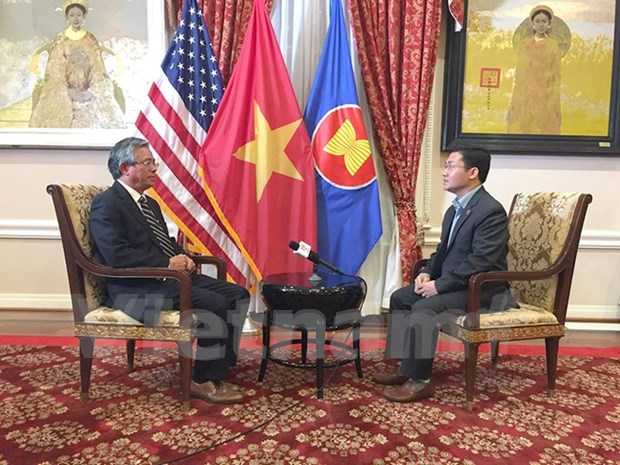越南驻美大使范光荣：阮春福访美将为两国合作与发展注入动力 hinh anh 1