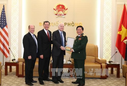 美国参议院军事委员会代表团访问越南 hinh anh 1