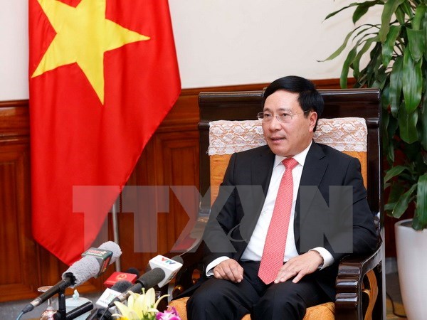 政府副总理兼外长范平明：越柬两国全面友好合作关系不断发展 造福两国人民 hinh anh 1