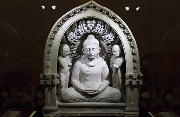 印度摄影师的佛教遗产展在河内举行 hinh anh 1