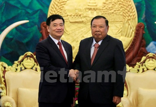 越老建交55周年：老挝领导高度评价越老友好协会的作用 hinh anh 1