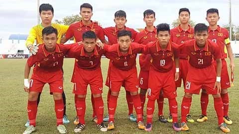 2017年东南亚U15锦标赛小组赛：越南U15队全胜 hinh anh 1
