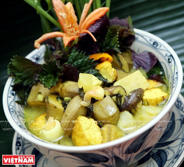 越南美食：香蕉焖豆腐 hinh anh 1