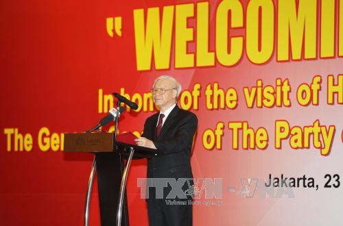 阮富仲总书记期望越南与印尼贸易投资合作将出现新变化 hinh anh 1