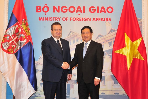 范平明与塞尔维亚第一副总理兼外交部长达契齐举行会谈 hinh anh 1